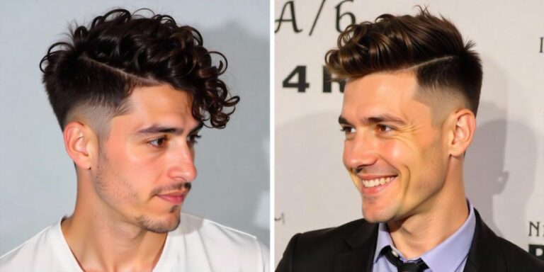 Burst Fade Curly Hair